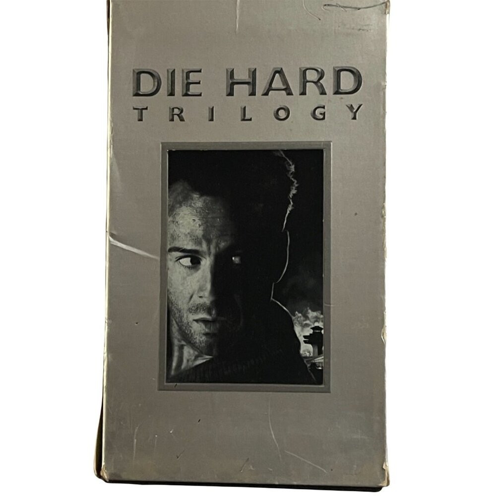 Die Hard Trilogy collection VHS 1996 3 tape set Bruce Willis rated R 20th READ